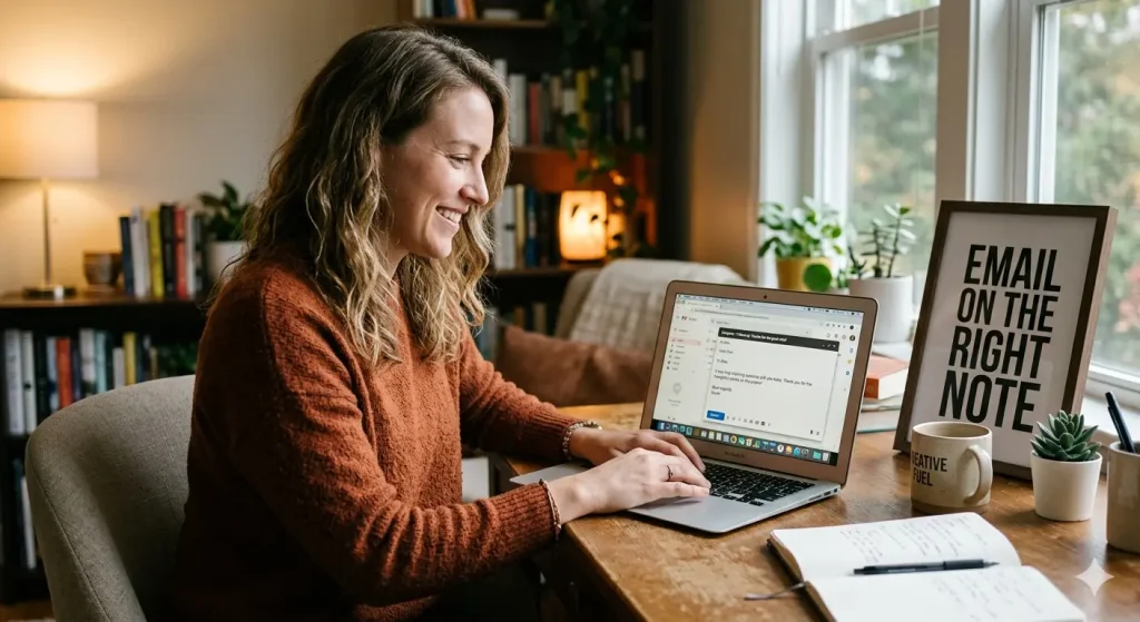 email right note